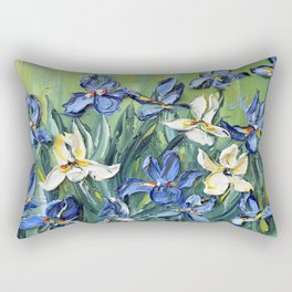 Van Gogh Irises Rectangular Pillow