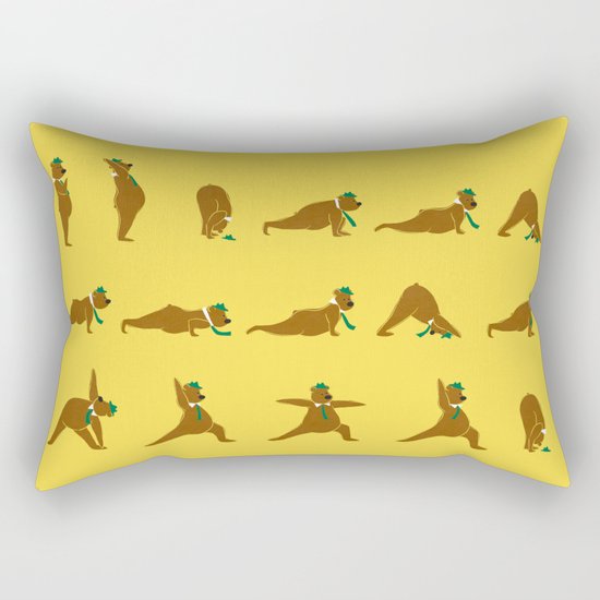 Yoga Bear - Classic Rectangular Pillow