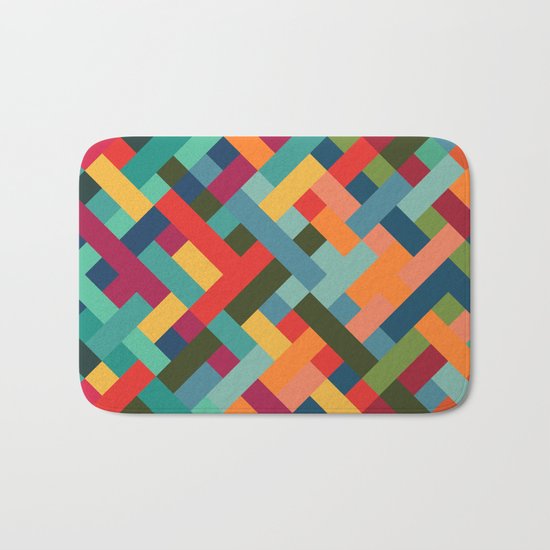 Weave Pattern Bath Mat