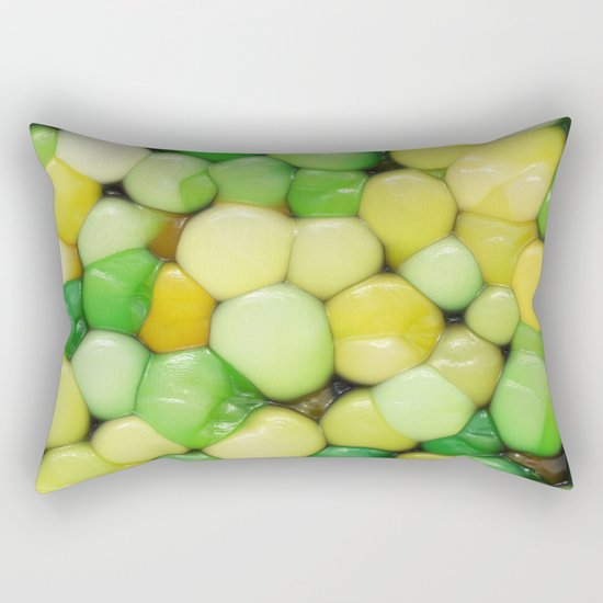 Lemon Lime Abstract Rectangular Pillow