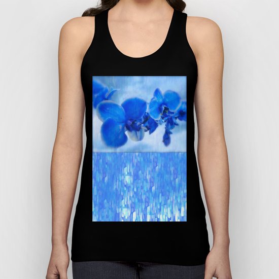 Blue Orchids Unisex Tank Top