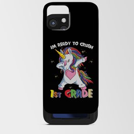 Ready To Crush 1st Grade Dabbing Unicorn iPhone Card Case