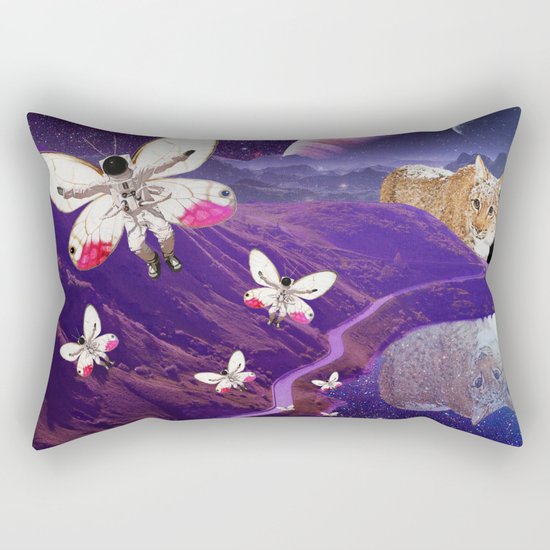 Astronaut-fly Rectangular Pillow