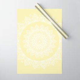 Mandala Yellow Lace Bohemian Décor Wrapping Paper