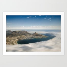 Aerial View of Cape Town, South Africa Art Print