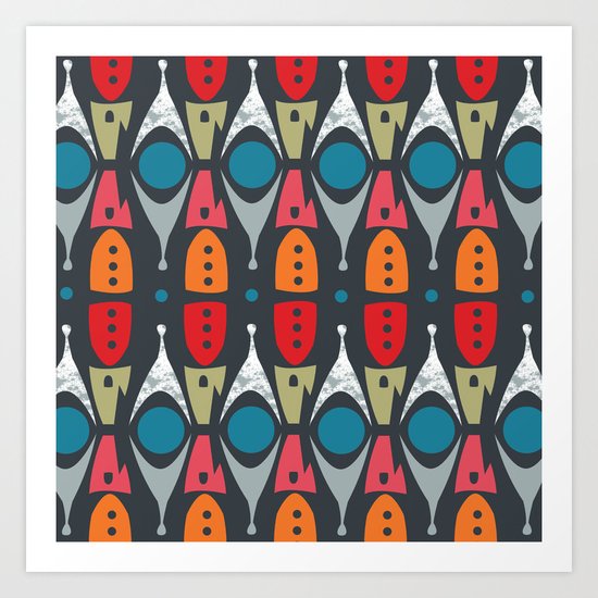 Rocket Parts 2 Art Print