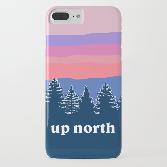 up north, pink hues iphone case