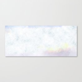 Blue white cloudy watercolor background Canvas Print