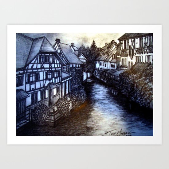 Irish Village Art Print