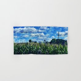 Blue Sky and Cornfields in Lancaster Hand & Bath Towel