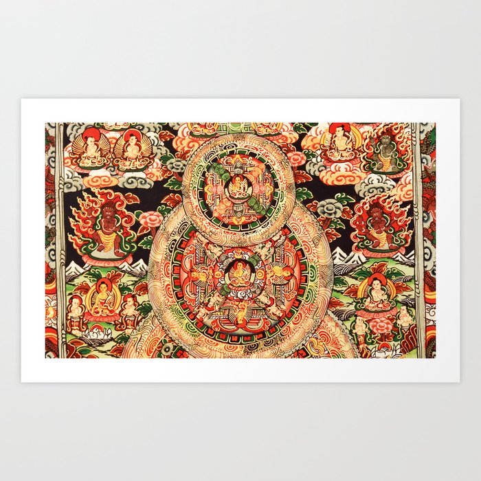 Hindu Buddhist Mandala 16 Art Print