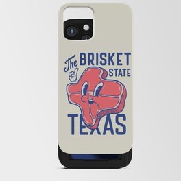 Texas Brisket - The Brisket State | Mid-Century Retro Cartoon Mascot iPhone Card Case
