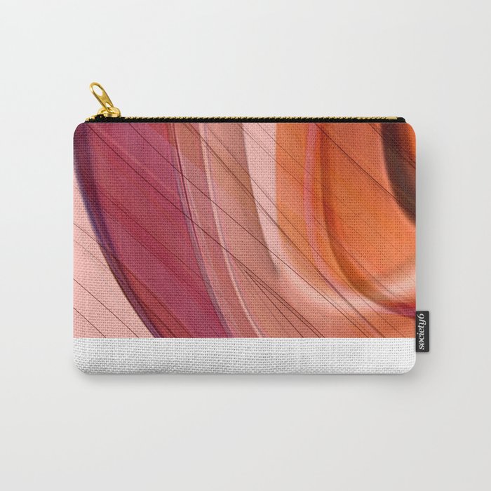 Colorgradient purple and orange Carry-All Pouch