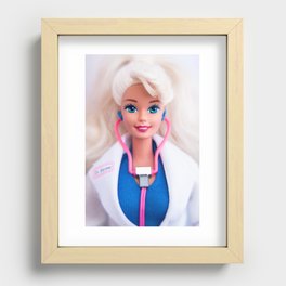 Lady Doctor Recessed Framed Print