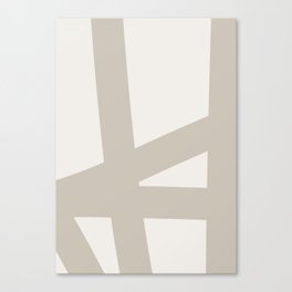 Neutral Abstract 3B Canvas Print