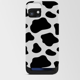 Cow Spots Pattern Cows Animal Farmer Black and White Art iPhone Card Case