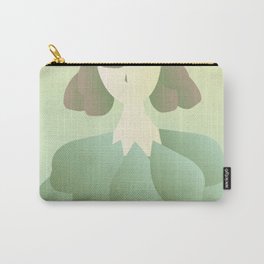 calm tea house Carry-All Pouch | Calm, Graphicdesign, Retro, Outdoor, Sunrise, Leaves, Green, Digital, Sunset, Nature 