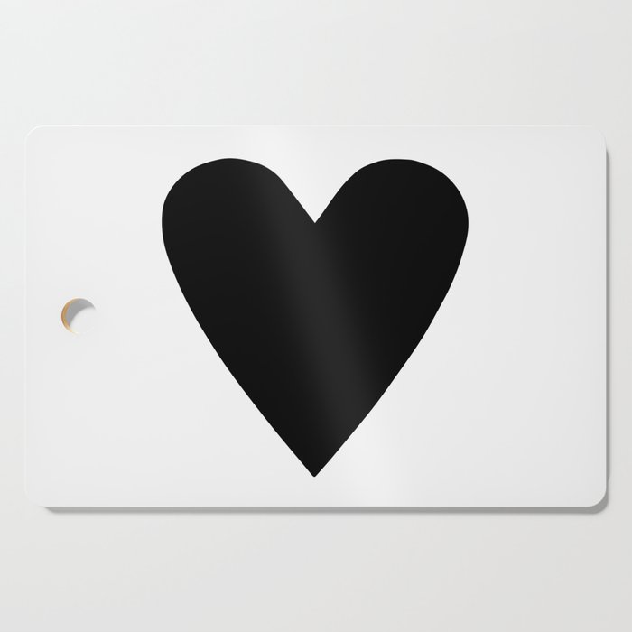 Big Black Heart Cutting Board