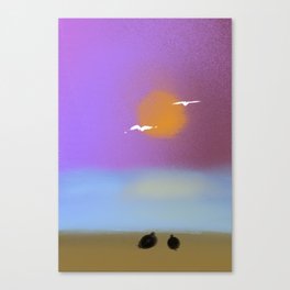 Sunrise Upon A Shore Canvas Print