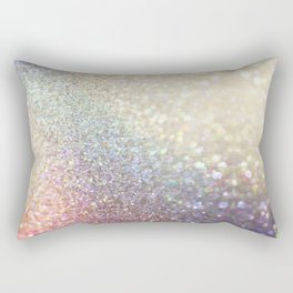Luxurious Iridescent Glitter Rectangular Pillow