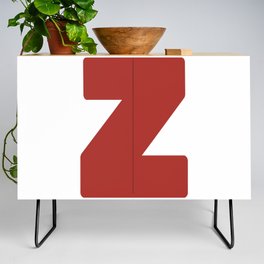 Z (Maroon & White Letter) Credenza