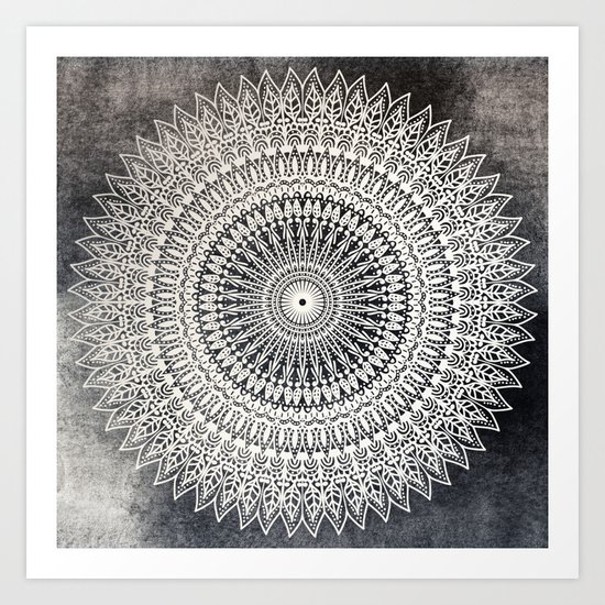 DESERT MOON MANDALA Art Print