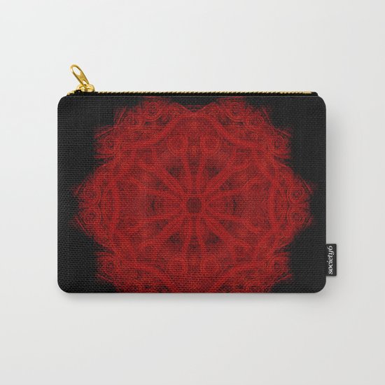 Red Velvet Mandala Carry-All Pouch