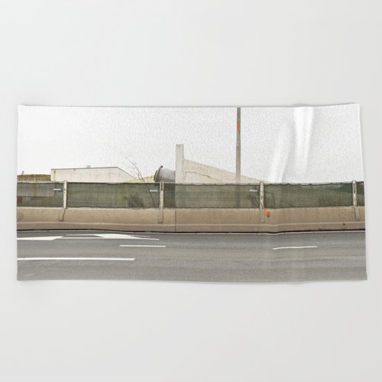 Concrete Autobahn Beach Towel