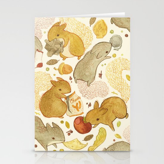 Things Squirrels Probably Shouldn't Be Eating Stationery Cards