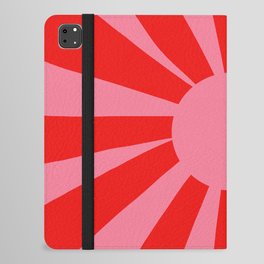 Pink Red Summer Sun iPad Folio Case
