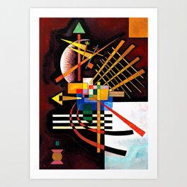 Wassily Kandinsky - Above and Left - Abstract Art Art Print