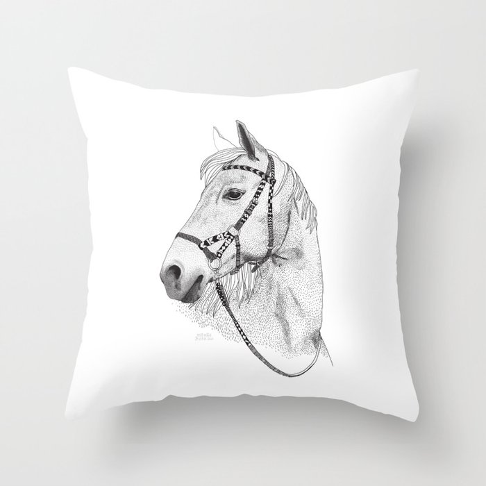 Inka horse Throw Pillow