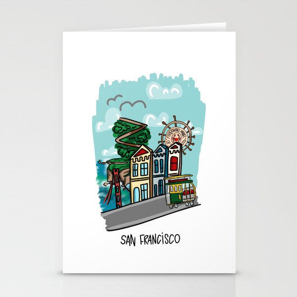 San Francisco, California Stationery Cards