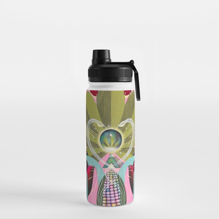 Two of Cups; Holly, Wild Rose, Maize, Ladies Mantle Water Bottle