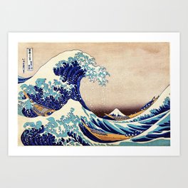 The Great Wave Off Kanagawa Art Print
