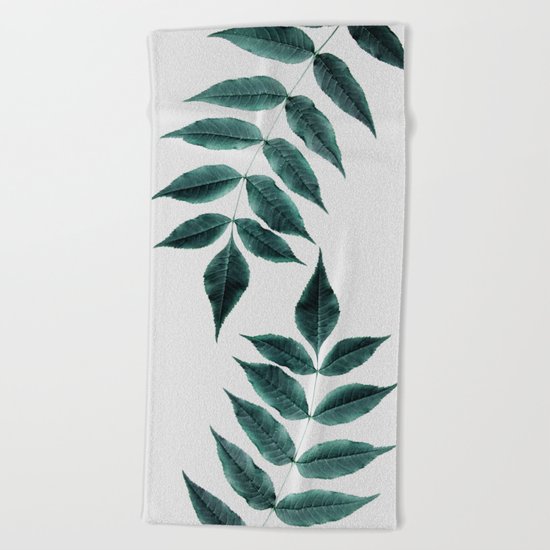 Leaves 3A Beach Towel