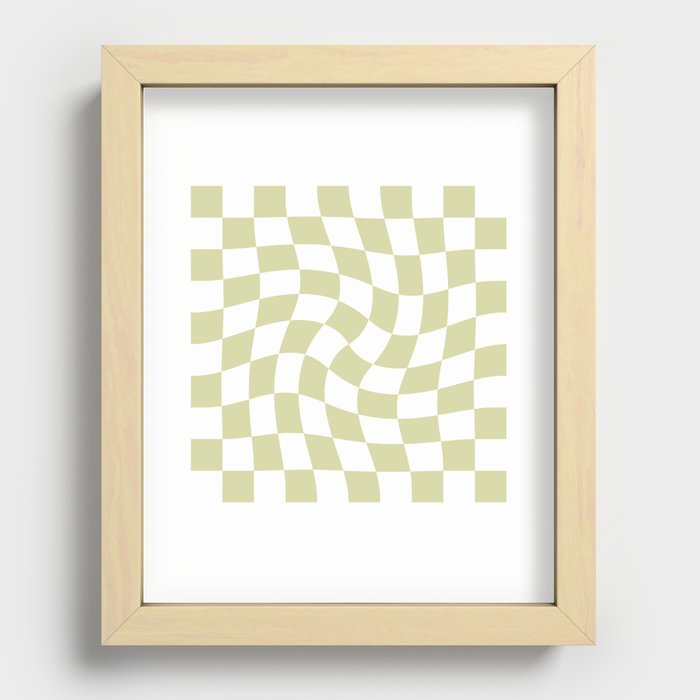 Trippy Swirl // Apple Recessed Framed Print