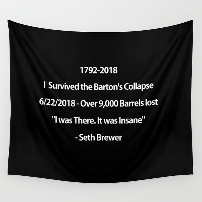 Barton's Collapse 2018 Wall Tapestry
