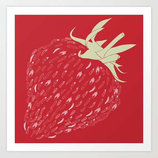 Strawberry Art Print