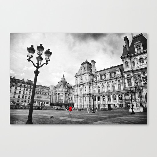 Paris Red Canvas Print