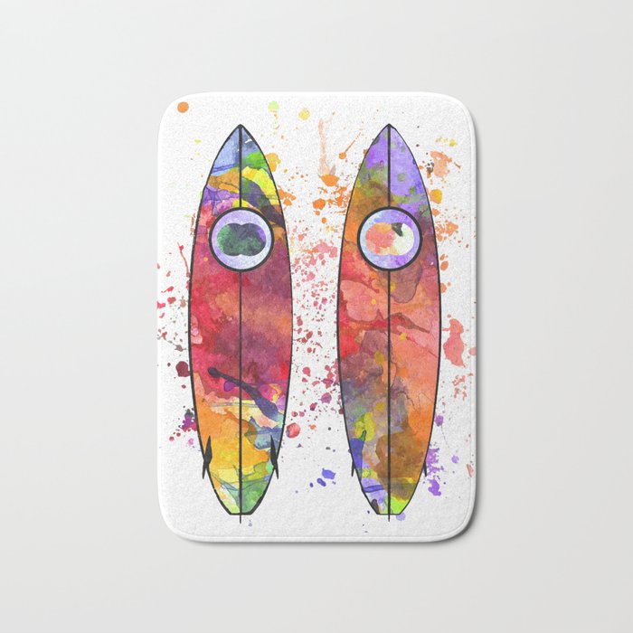 Surfboards Bath Mat By Danieljanda Society6