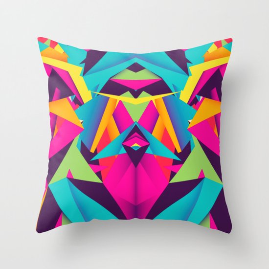 Friendly Color Throw Pillow