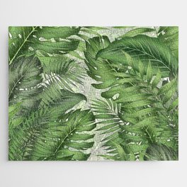 Tropical Jungle Leaf Botanical Jigsaw Puzzle