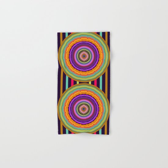 Colourful Pattern Mandala Hand & Bath Towel