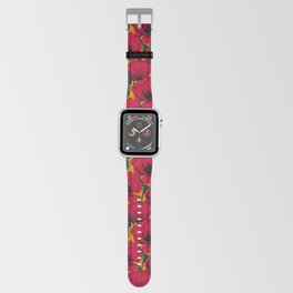 Red poppy garden    Apple Watch Band