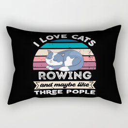 I love Cats Rowing and like Three People Rectangular Pillow