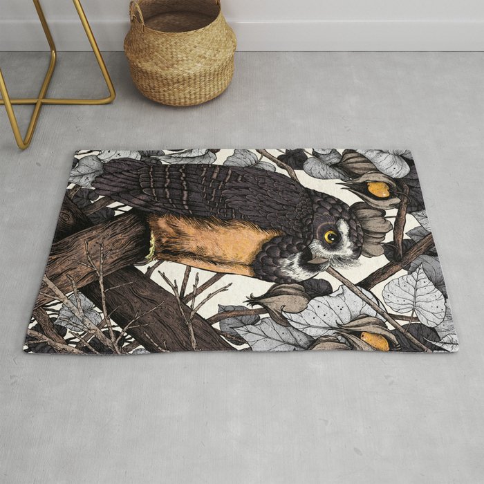 Spectacled Owl Rug
