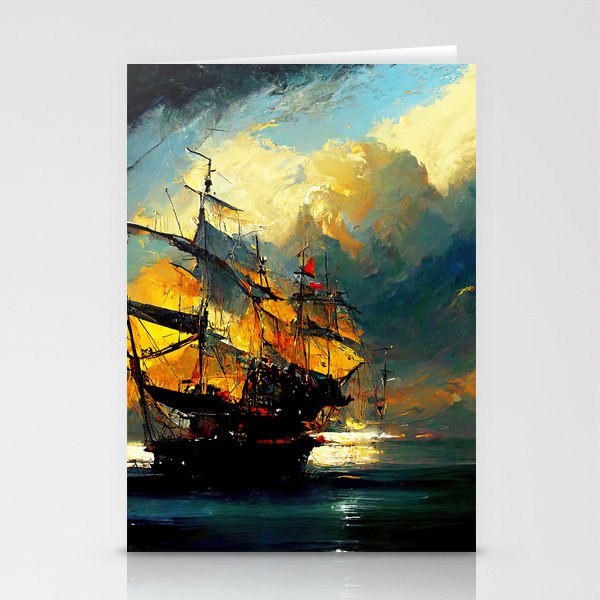 Sailing at Sunset Stationery Cards