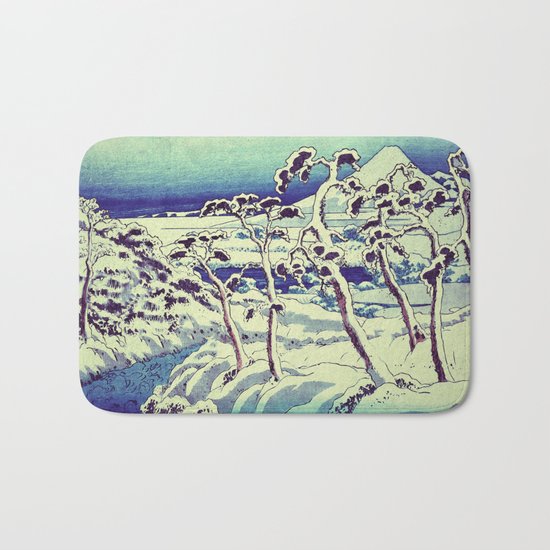 Path in the Snow Bath Mat