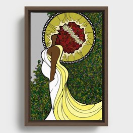 Queen Unbothered Framed Canvas